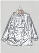 Parka metalizada water repellent silvery (M-XXL)