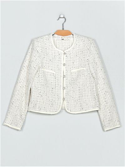 Tweed jacket white (M-L-XL-XXL)