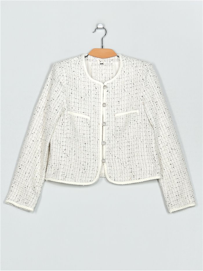 Tweed jacket white (M-L-XL-XXL)