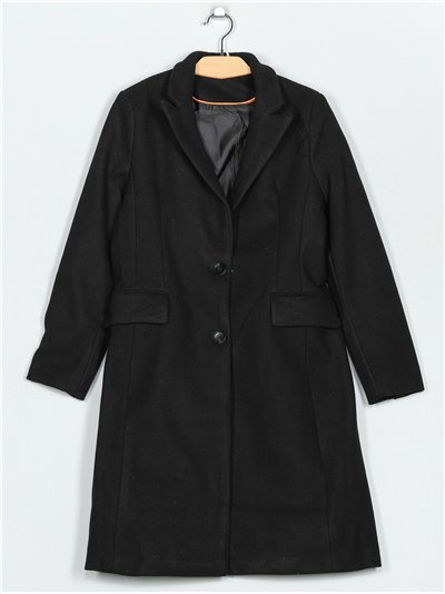 Lapel collar coat black (M-L-XL-XXL)