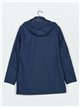 Parka efecto piel capucha navy (M-L-XL-XXL)