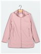 Parka efecto piel capucha pink (M-L-XL-XXL)