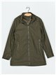 Parka efecto piel capucha green (M-L-XL-XXL)