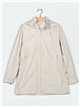 Parka efecto piel capucha stone-rice (M-L-XL-XXL)