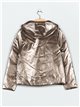 Anorak amplio reversible metalizado champagne (M-L-XL-XXL)