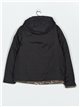 Metallic thread reversible anorak black (M-L-XL-XXL)