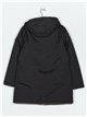 Oversized reversible anorak with hood black (M-L-XL-XXL)