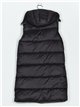 Reversible maxi quilted waistcoat black (M-L-XL-XXL)