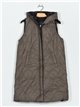 Reversible maxi quilted waistcoat black (M-L-XL-XXL)