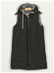 Reversible maxi quilted waistcoat gray (M-L-XL-XXL)