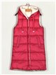 Reversible maxi quilted waistcoat fuschia (M-L-XL-XXL)