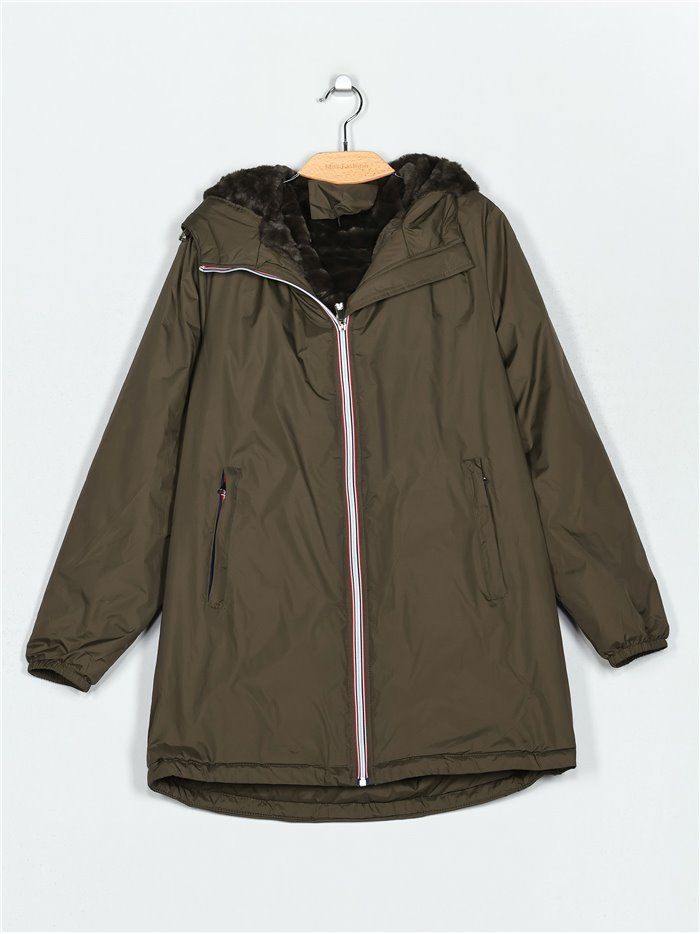 Parka reversible water repellet green (M-L-XL-XXL)