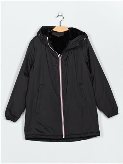 Parka reversible water repellet black (M-L-XL-XXL)