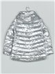 Patent finish anorak with hood silvery (M-L-XL-XXL)