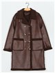 Sherpa lined coat coffee (S-M-L-XL)