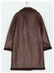 Sherpa lined coat coffee (S-M-L-XL)