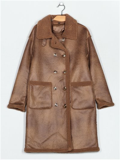 Sherpa lined coat camel (S-M-L-XL)