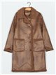 Sherpa lined coat camel (S-M-L-XL)