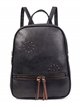 Embroidered backpack black