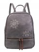 Embroidered backpack grey