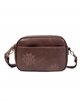 Embroidered crossbody bag coffee