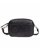 Embroidered crossbody bag black