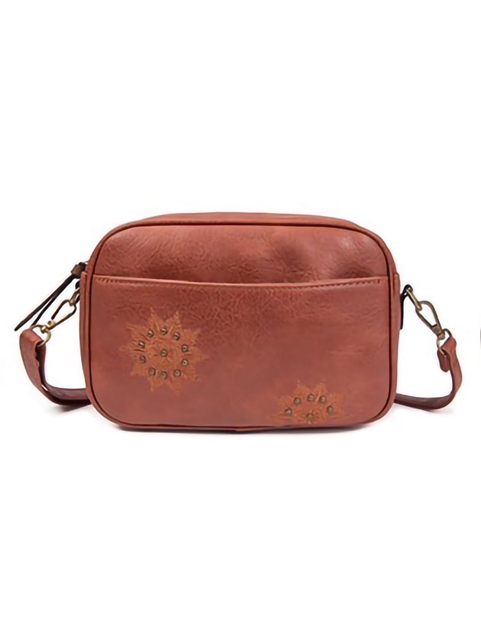 Bandolera bordada brown