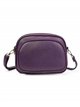 Crossbody bag with zip purple