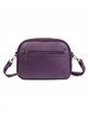 Crossbody bag with zip purple