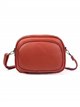 Crossbody bag with zip orange