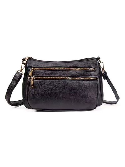 Crossbody bag with zip black