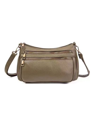 Crossbody bag with zip green