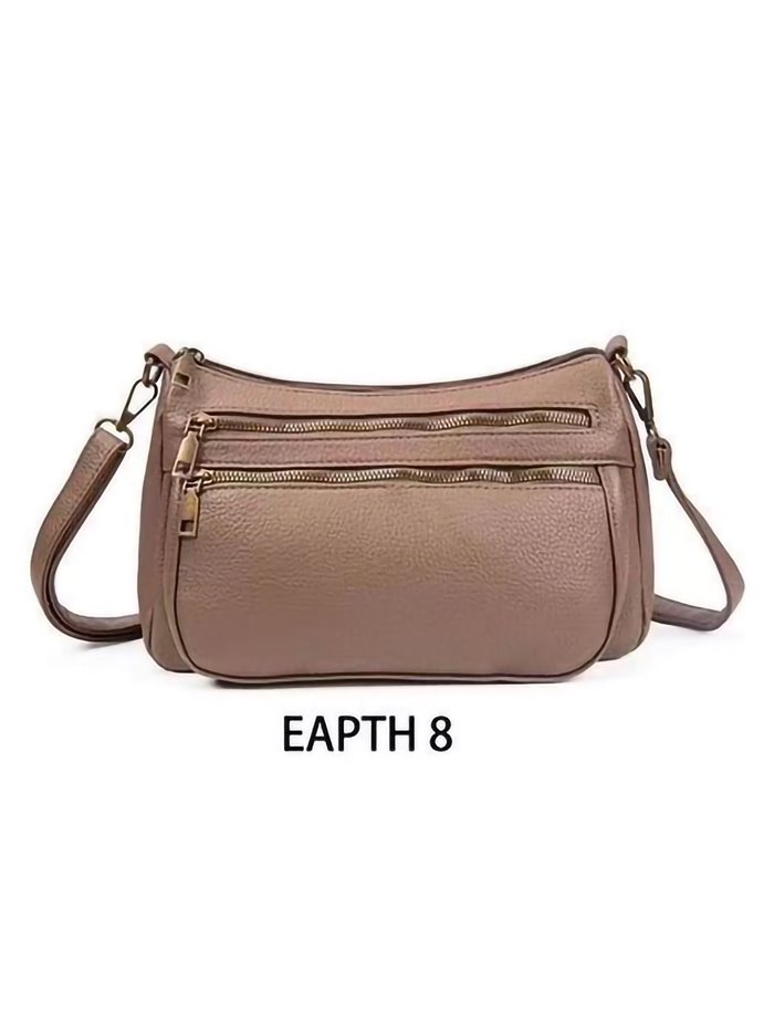 Crossbody bag with zip earth