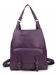 Backpack with buckle purple