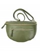 Leather belt bag verde-militar