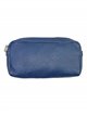 Leather toiletry bags azul-marino