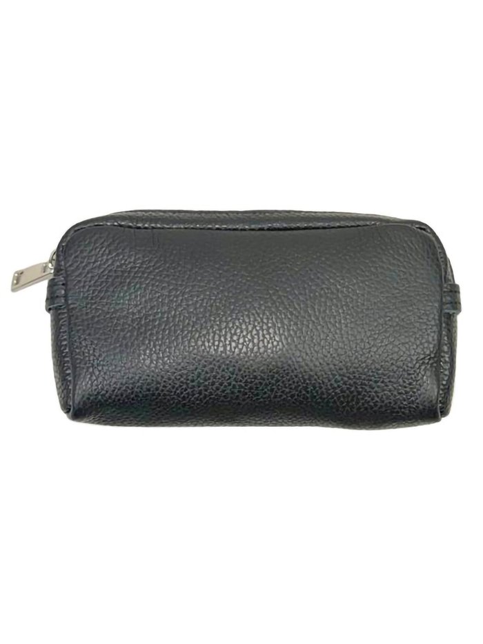 Leather toiletry bags negro