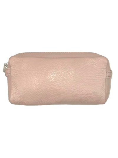 Leather toiletry bags nude