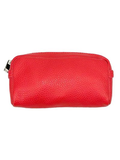 Leather toiletry bags rojo