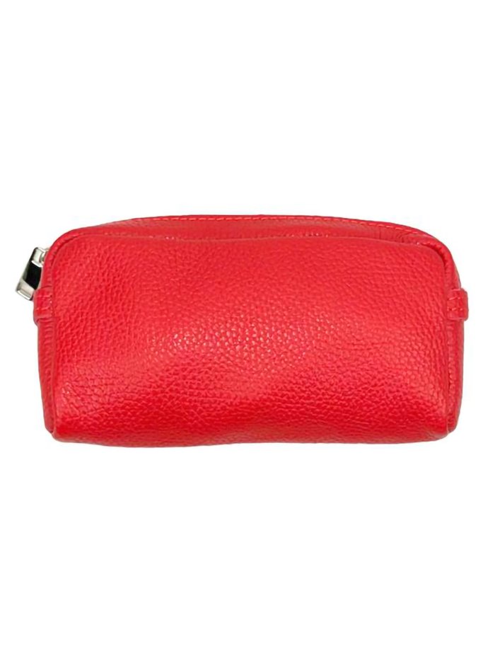 Leather toiletry bags rojo