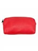 Leather toiletry bags rojo