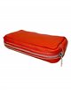 Leather toiletry bags rojo