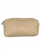 Leather toiletry bags taupe