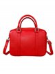 Minimal leather citybag rojo