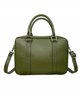 Minimal leather citybag verde-militar