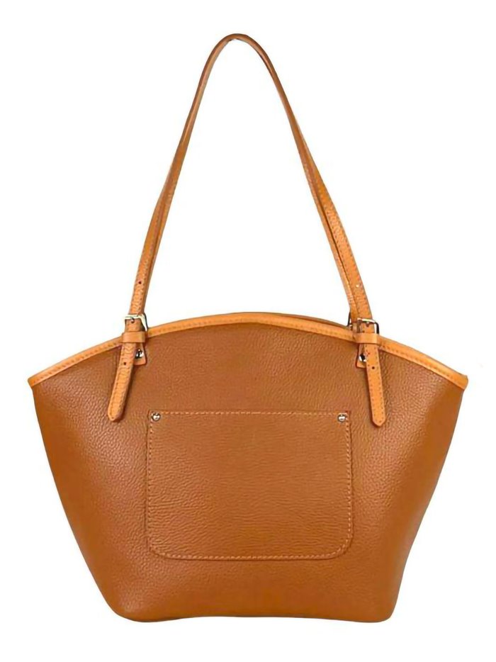 Shopper combinado piel marron