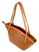 Shopper combinado piel marron