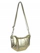 Half moon leather crossbody bag oro