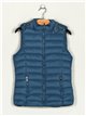 Quilted waistcoat with hood blue (S-XL)