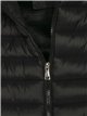 Quilted waistcoat with hood black (S-XL)